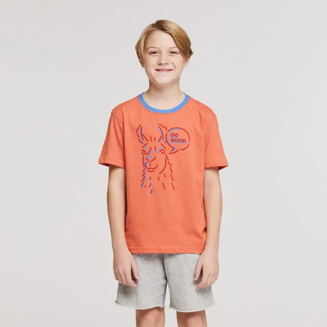 Cotopaxi Talking Llama t-shirt enfant Sea Glass