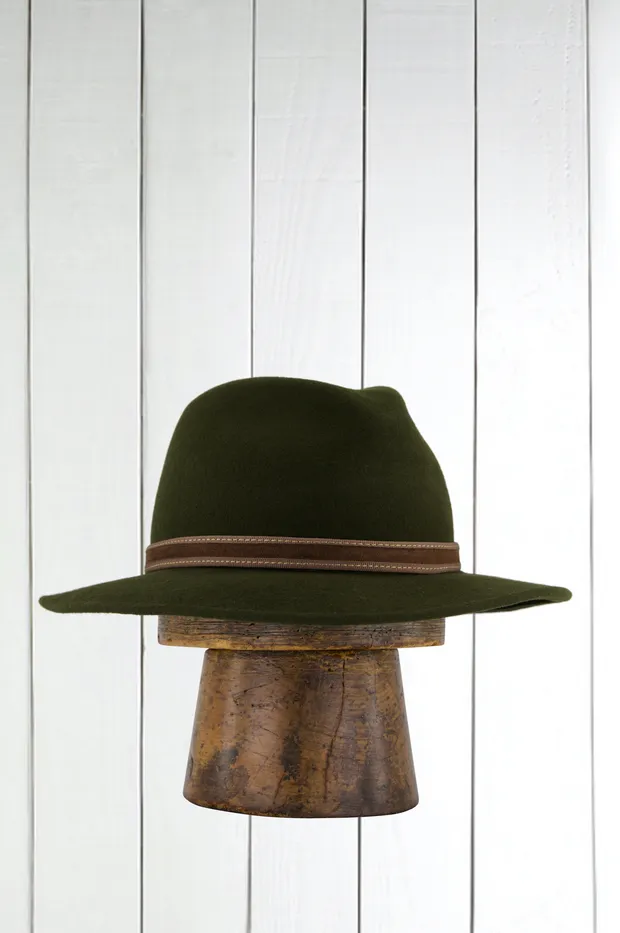 Hollington Loden chapeau feutre laine déperlant