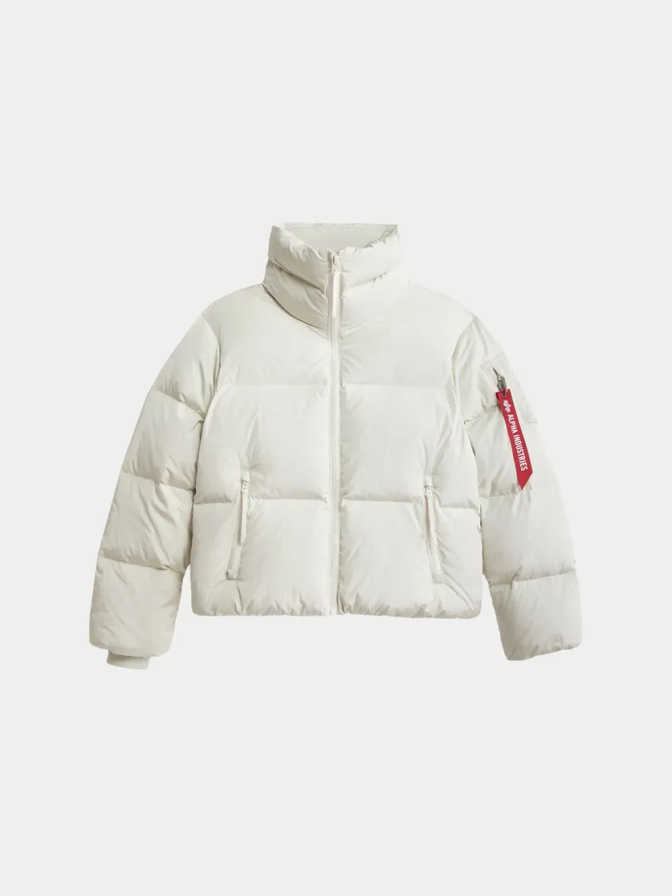 Alpha Industries Sierra doudoune courte femme blanc dune