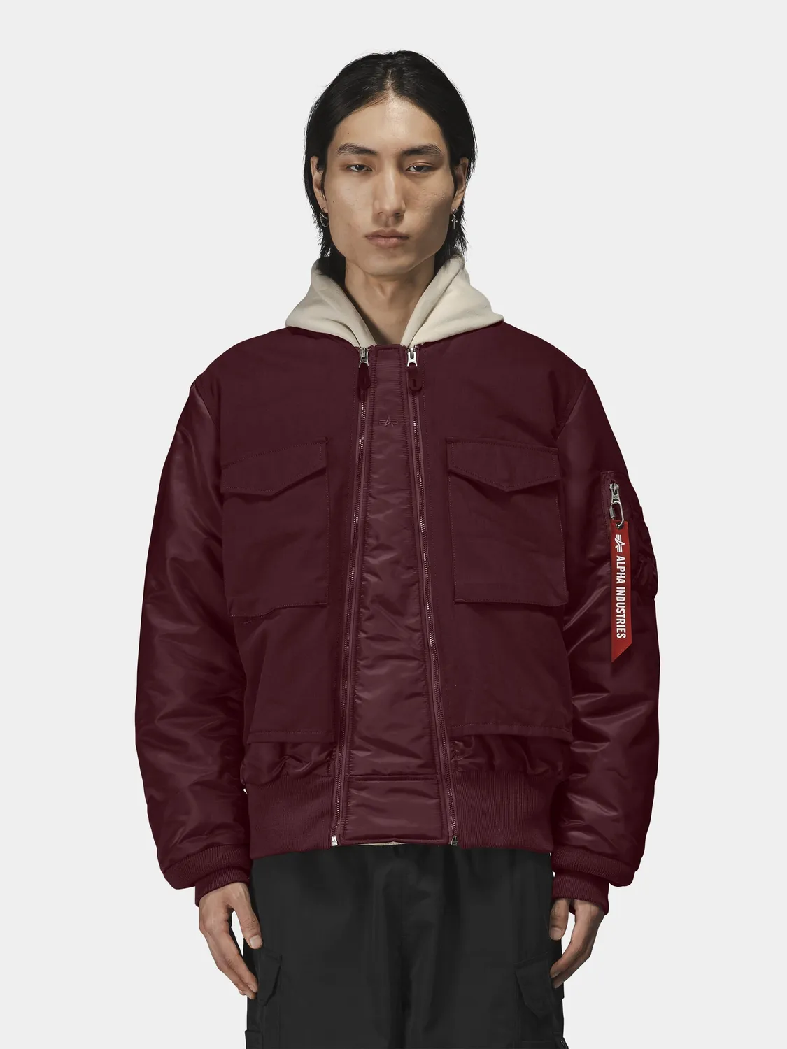 Alpha Industries MA-1 Mixed Cotton blouson coton noir