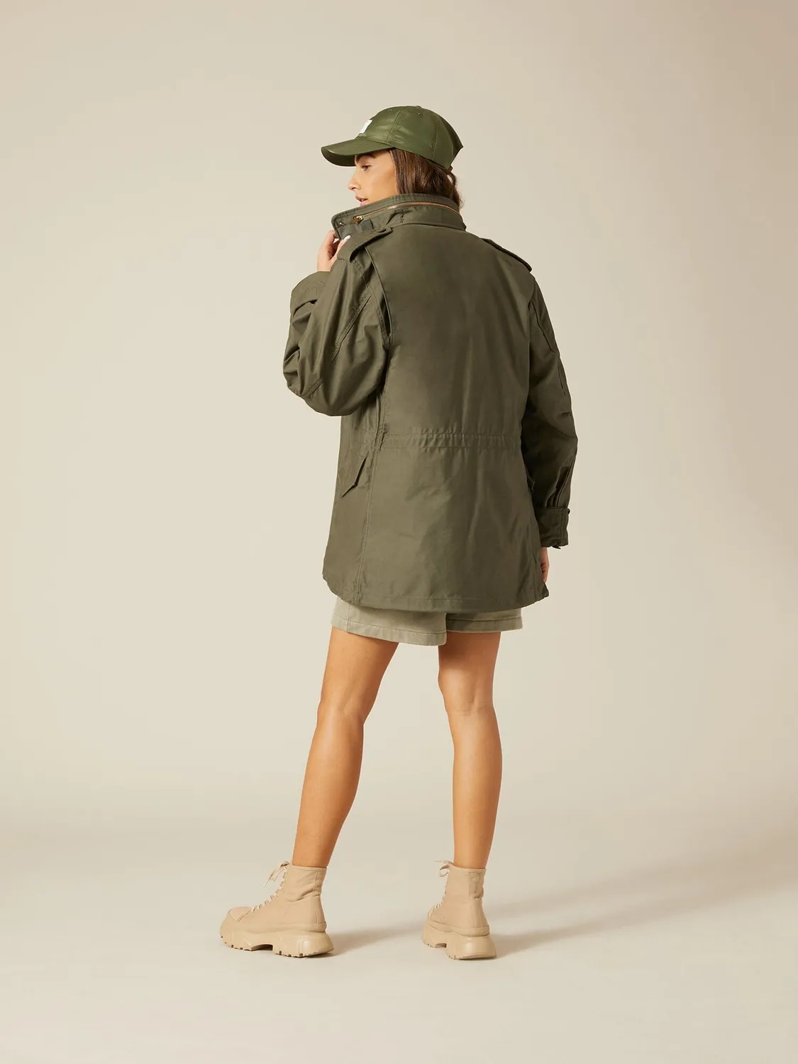 Alpha Industries M-65 field jacket olive nylon coton