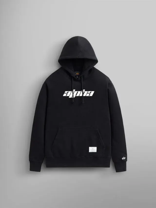 Alpha Industries Alpha Logos hoodie noir coton