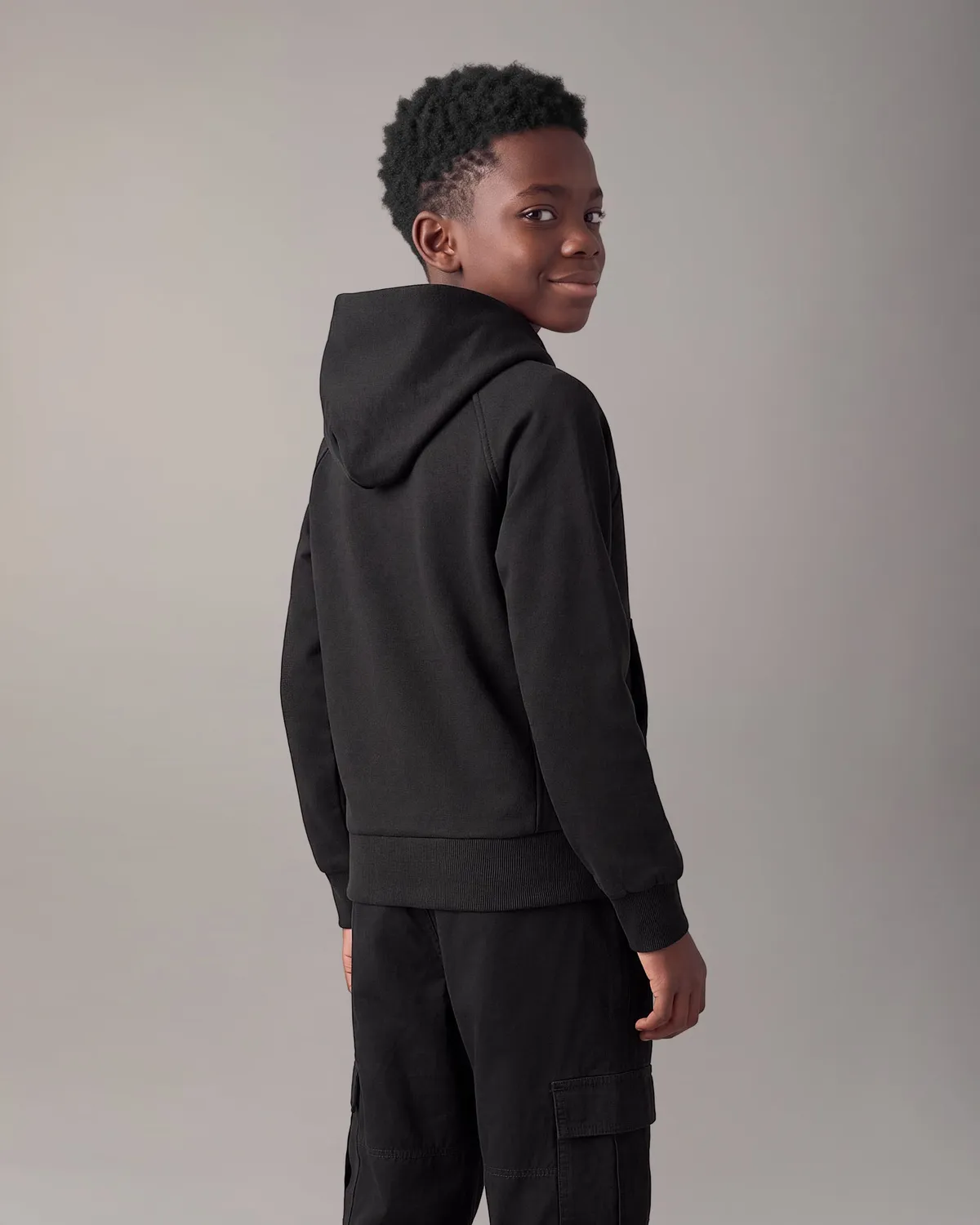 Moose Knuckles Yul Hoodie Sweat Enfant Noir Doux