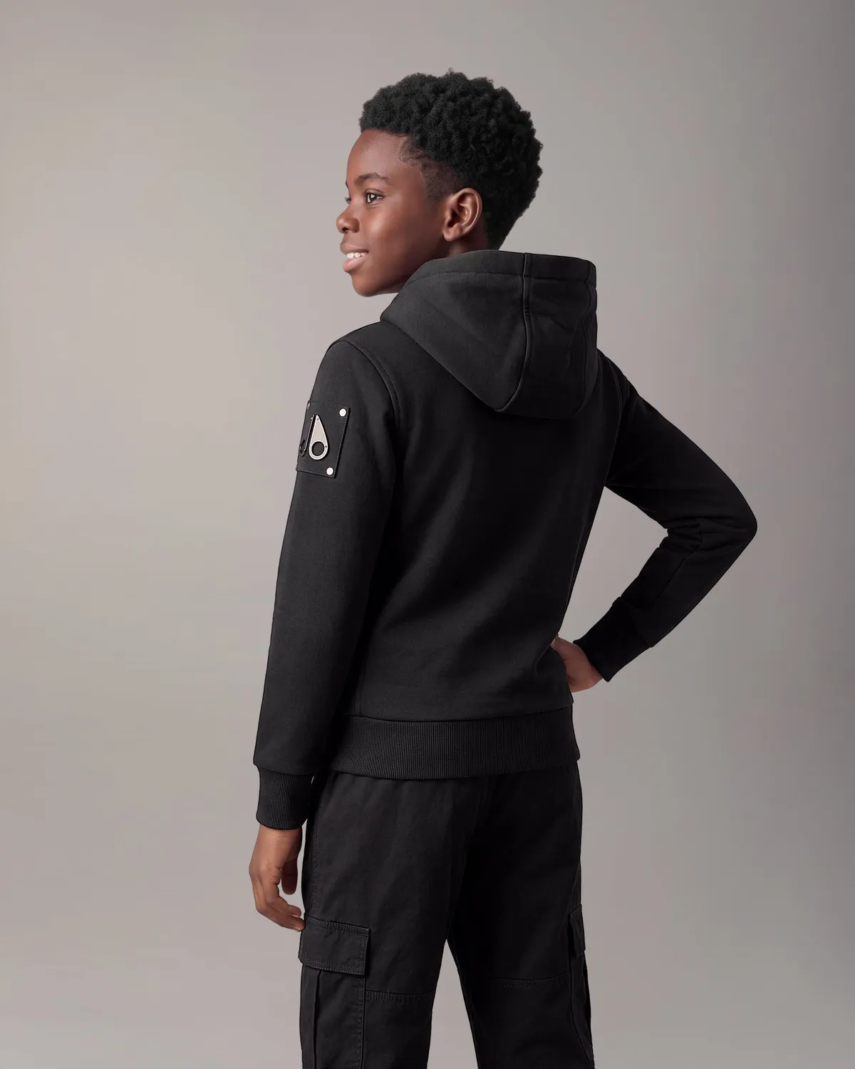 Moose Knuckles Classic Bunny sweat noir enfant
