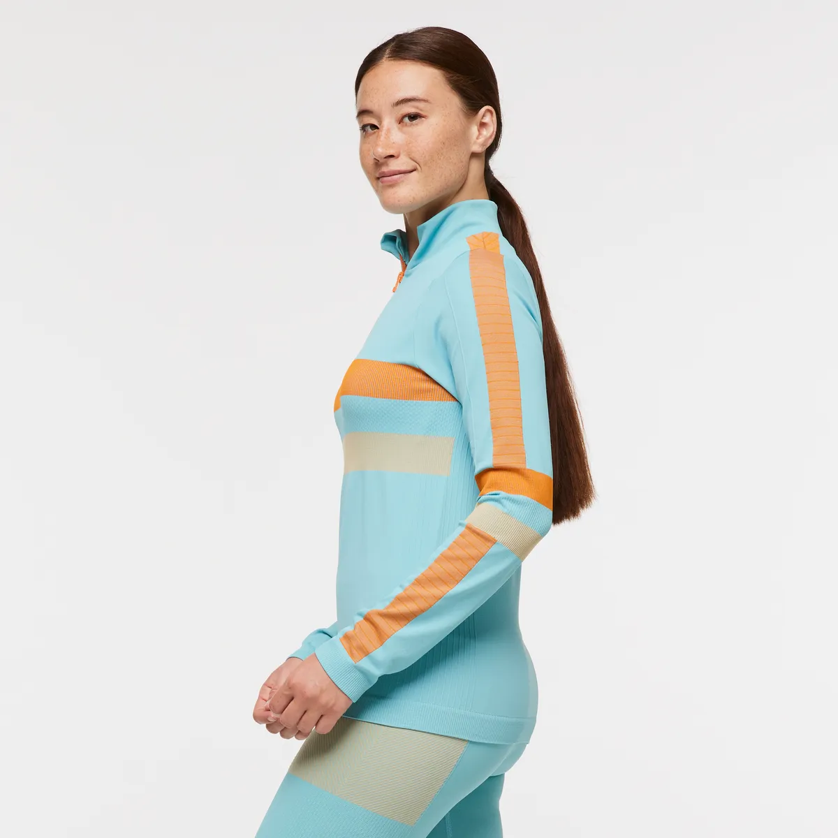 Cotopaxi Debajo pull thermique femme Ink Stripes zip