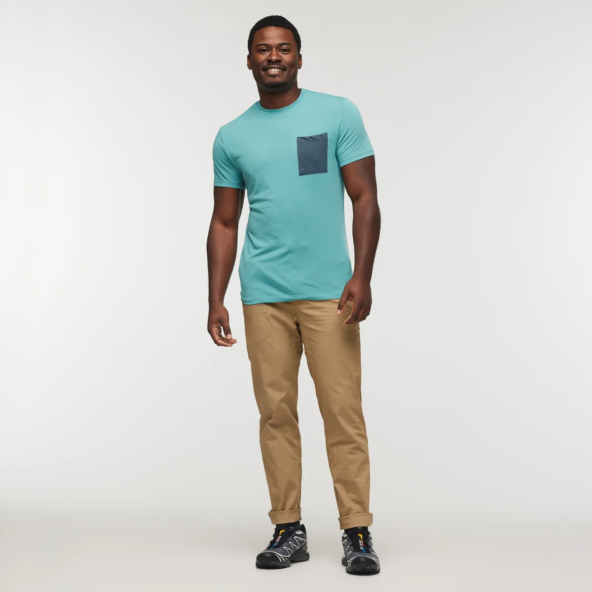 Cotopaxi Paseo Travel Pocket t-shirt homme indigo anti-odeur