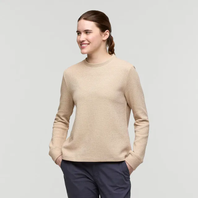Cotopaxi Atajo chemise gaufrée manches longues femme Oatmeal