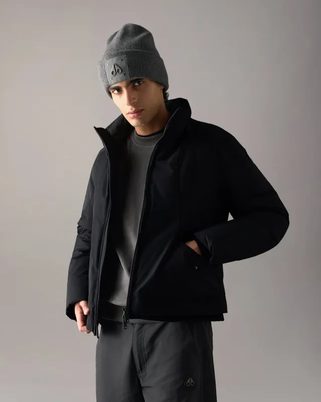 Moose Knuckles West-Ed veste trucker noire duvet
