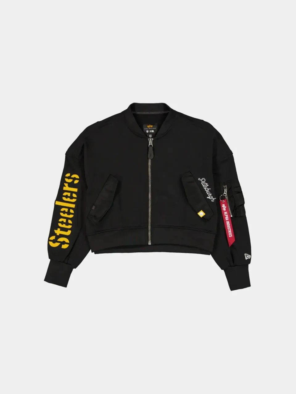 Alpha Industries L-2B Steelers veste femme molleton noir