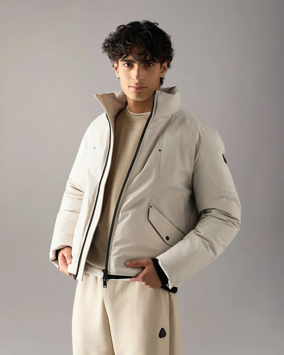 Moose Knuckles West-Ed Veste Trucker Duvet Alabaster