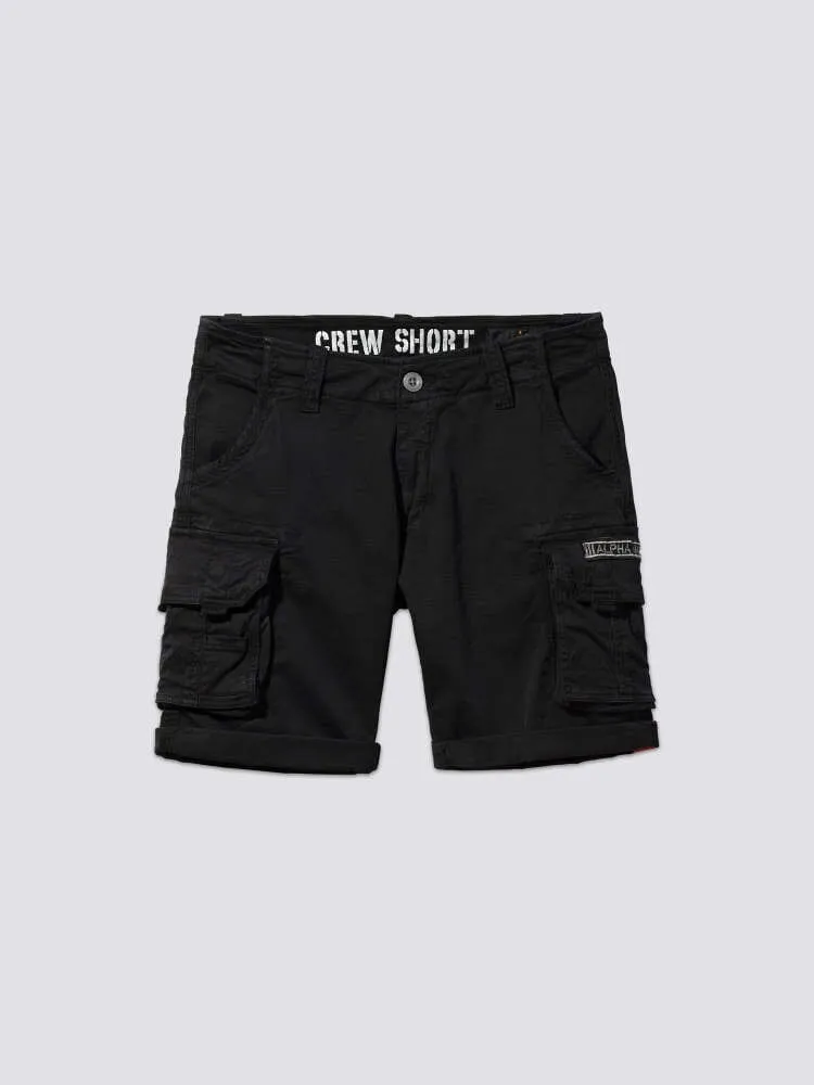 Alpha Industries Crew Short Gen I short cargo noir coton slim