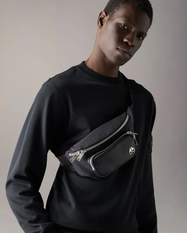 Moose Knuckles Logo sac banane noir taille unique
