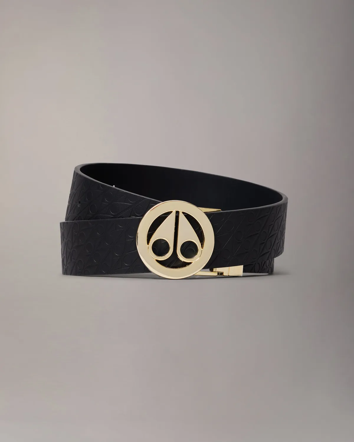 Moose Knuckles Gold Series Circular Logo Icon ceinture gold