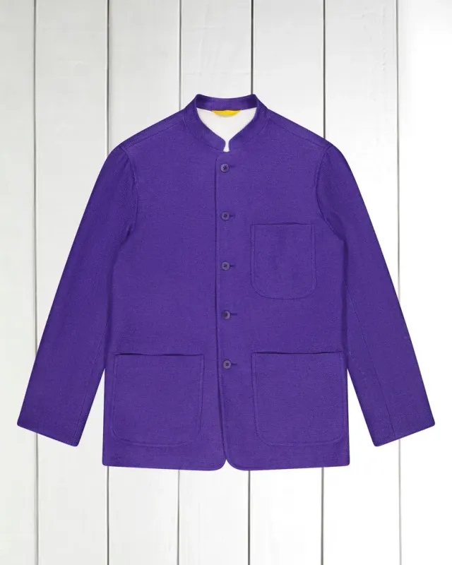 Hollington Tyrol veste lin bleu Parnasse cintrée