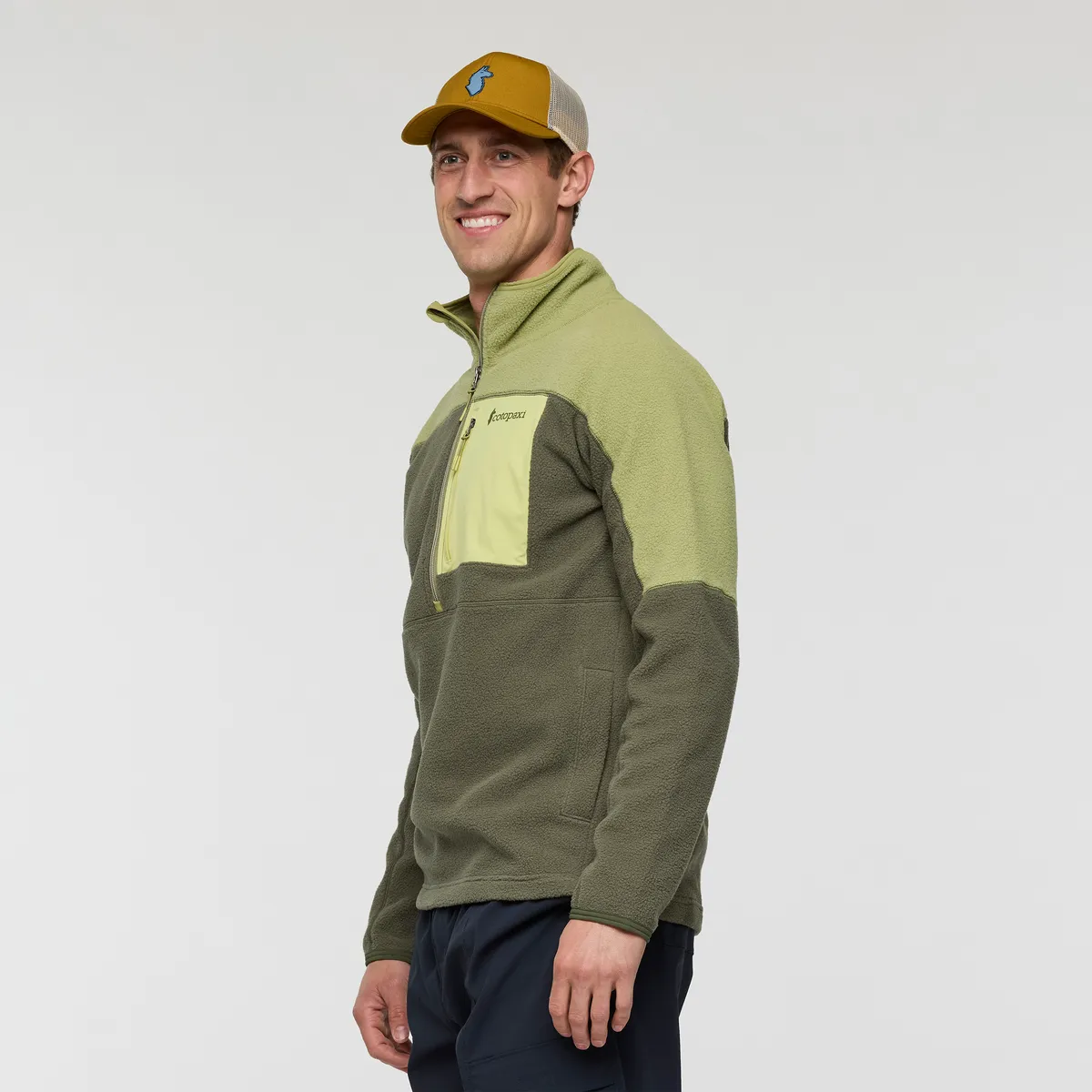 Cotopaxi Abrazo polaire homme demi-zip colorblock chaude