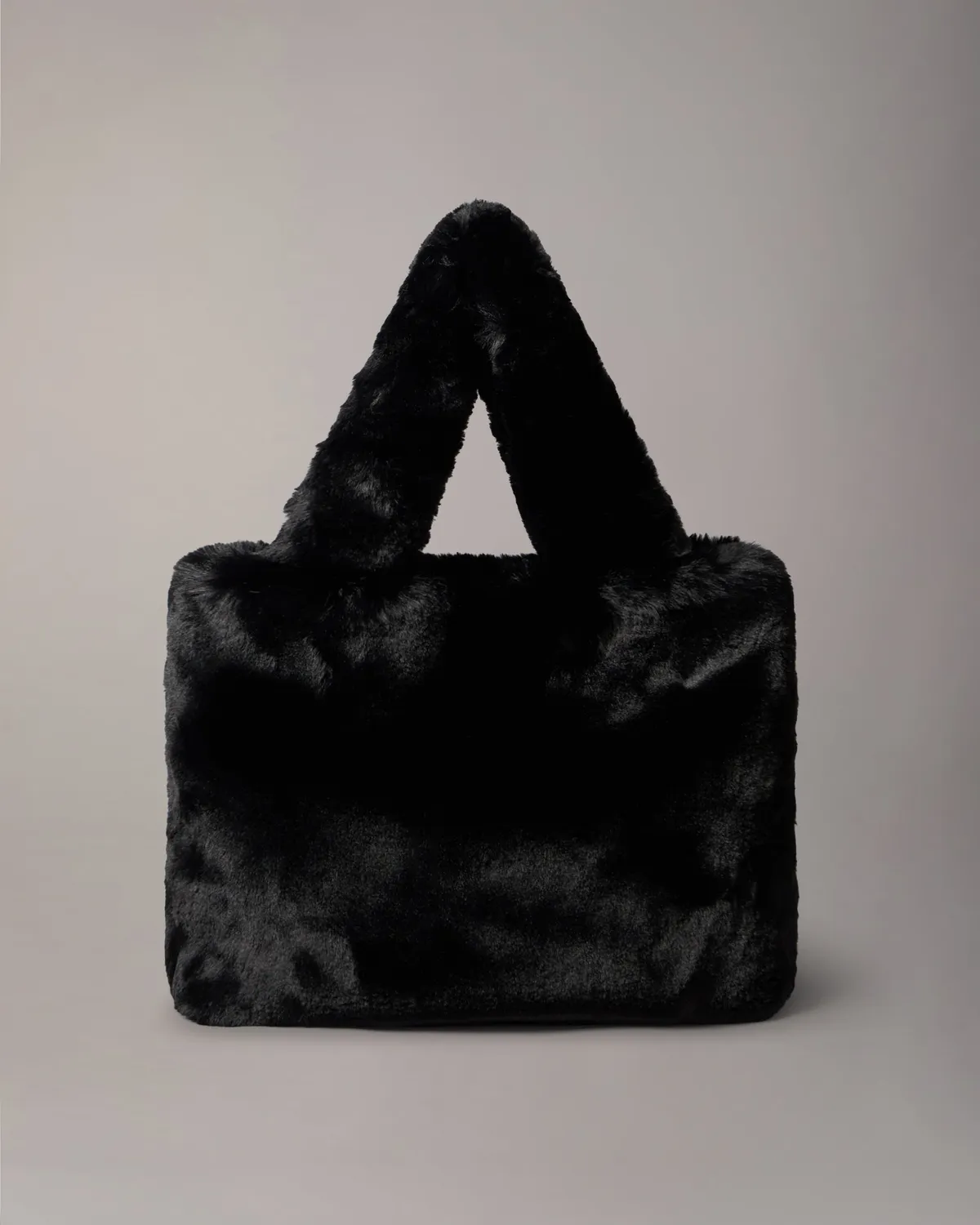 Moose Knuckles Mini Bunny Tote sac noir peluche