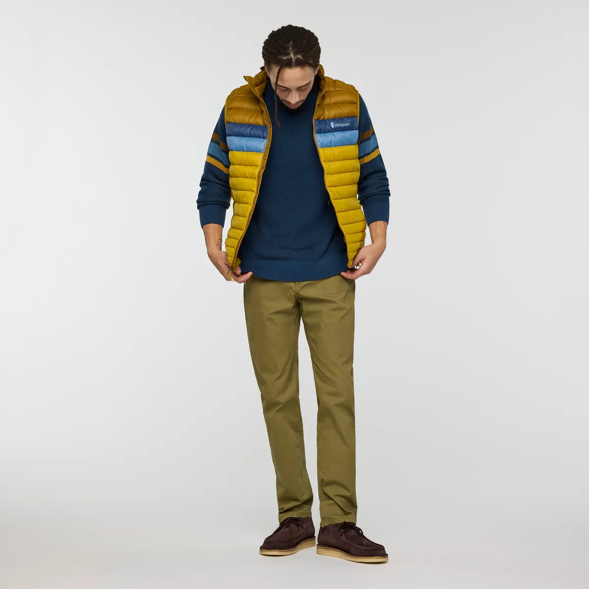Cotopaxi Fuego gilet homme duvet Carbon Stripes chaud
