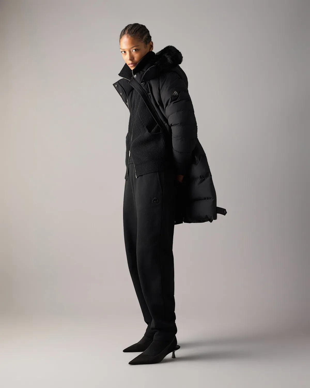 Moose Knuckles Watershed Down Parka parka noir long