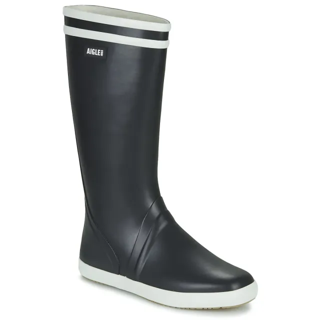 Aigle Goeland botte pluie homme Marine Blanc 2