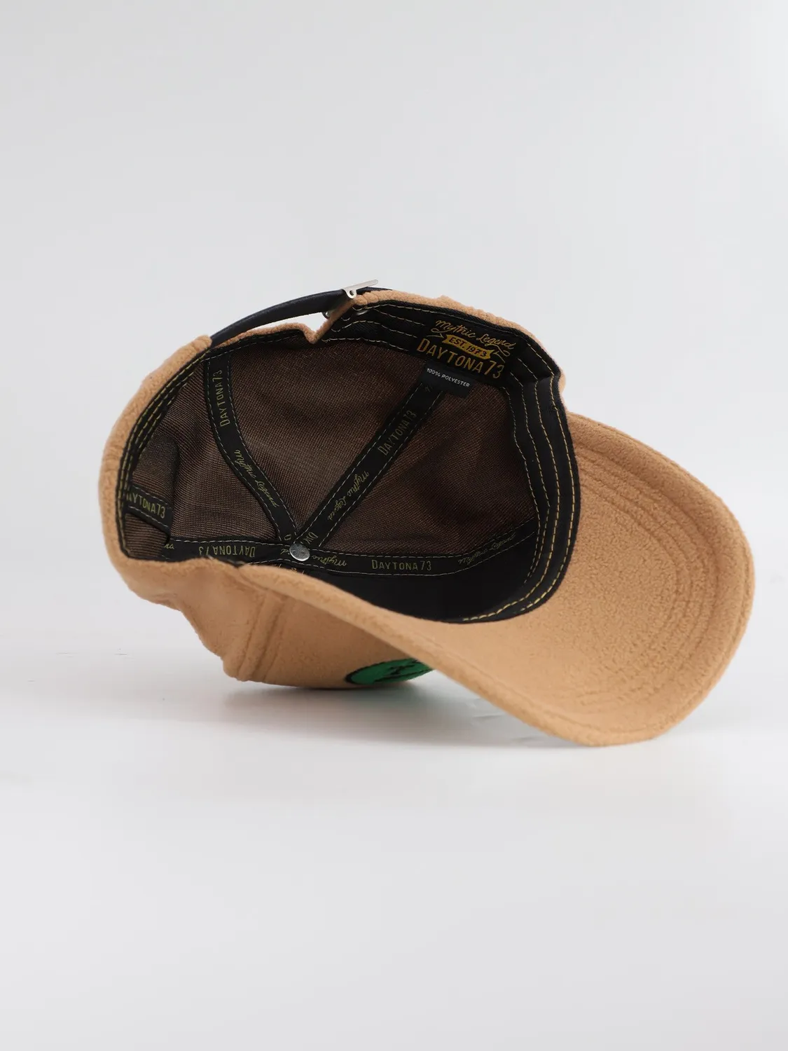 Daytona Monroe casquette baseball fleece kaki douce