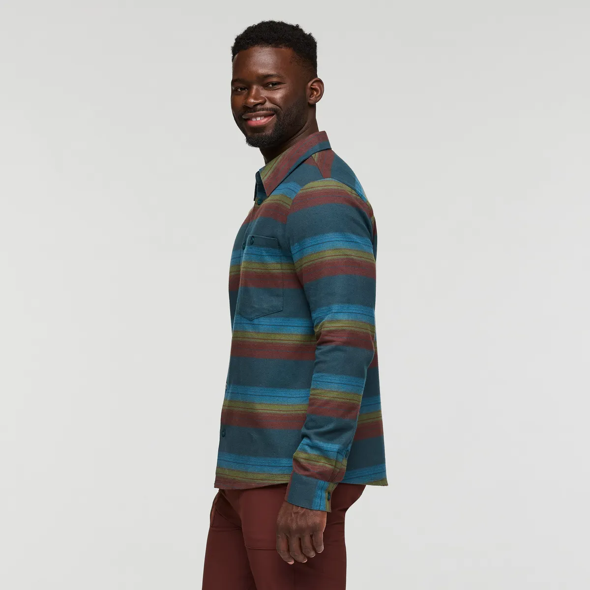 Cotopaxi Quedo chemise flanelle homme Coffee Plaid coton bio