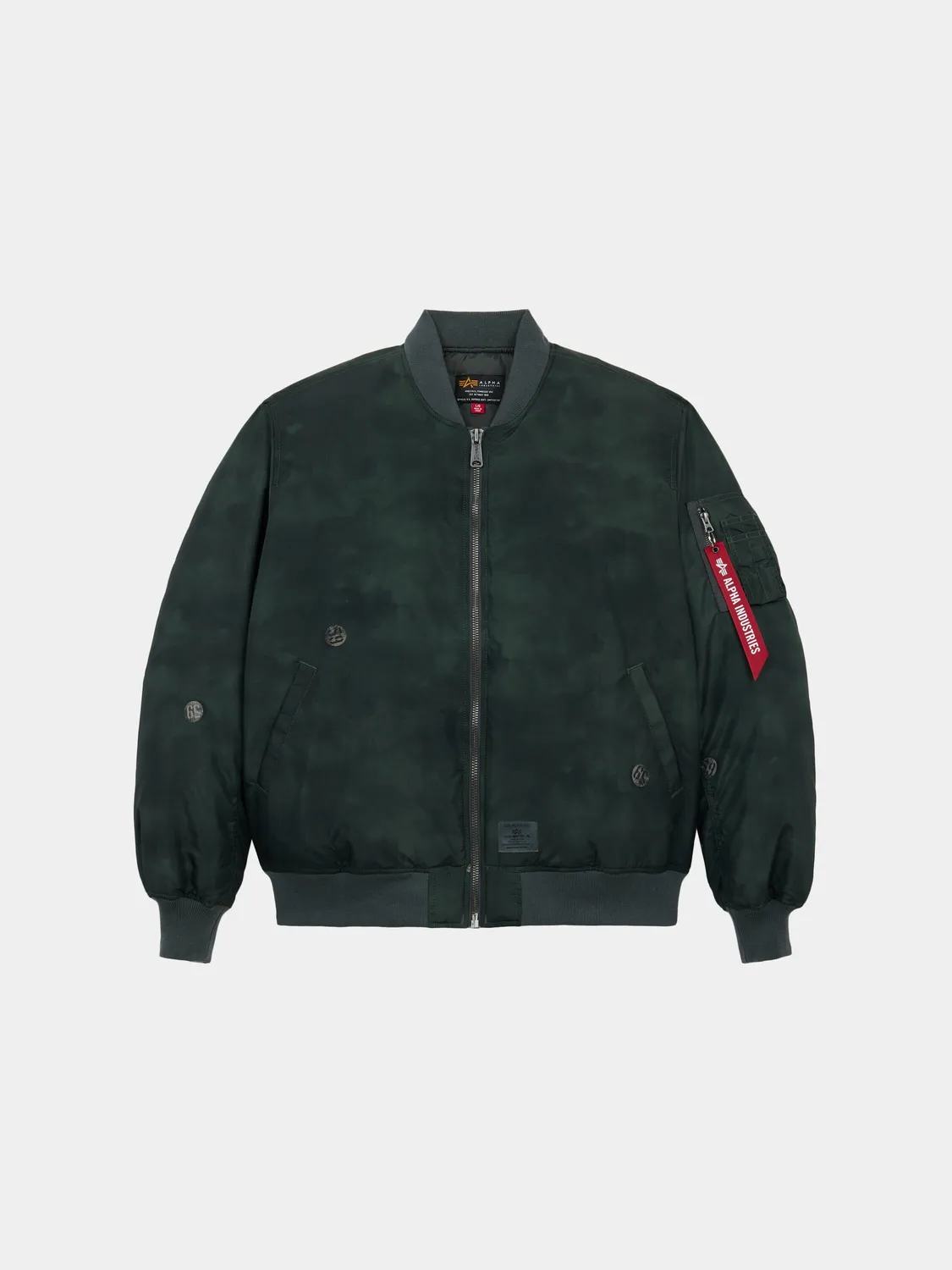 Alpha Industries MA-1 Oxford Vintage Print blouson bomber noir