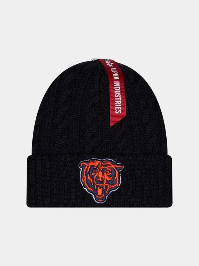 Alpha Industries Chicago Bears New Era Short Cuff bonnet navy