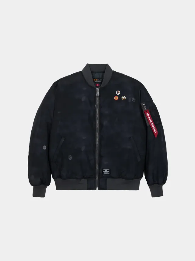 Alpha Industries MA-1 Oxford Vintage Print blouson bomber noir