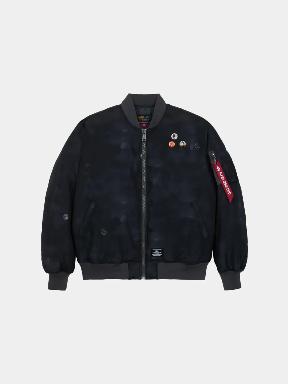 Alpha Industries MA-1 Oxford Vintage Print blouson bomber noir