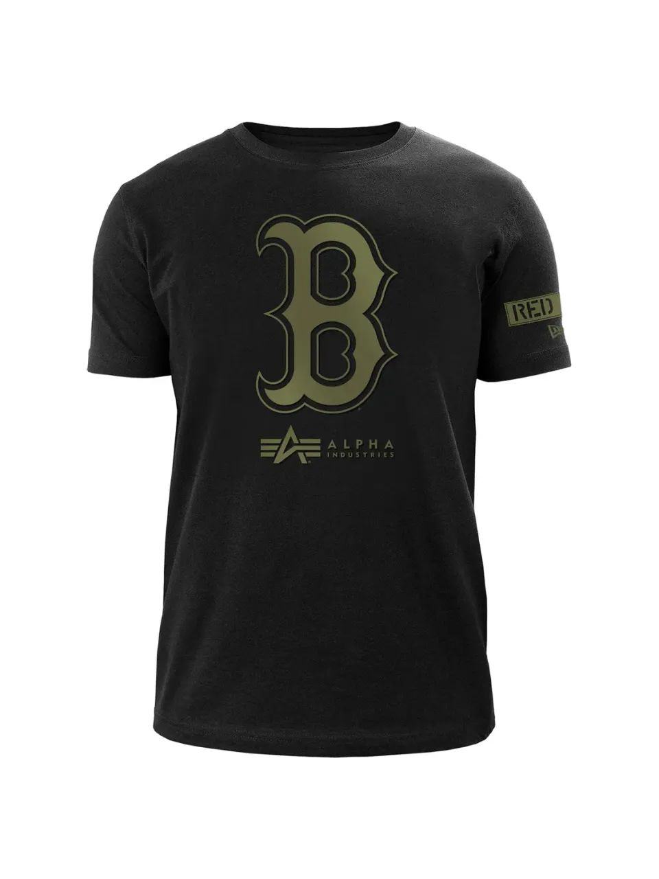 Alpha Industries Red Sox t-shirt noir coton appliqué