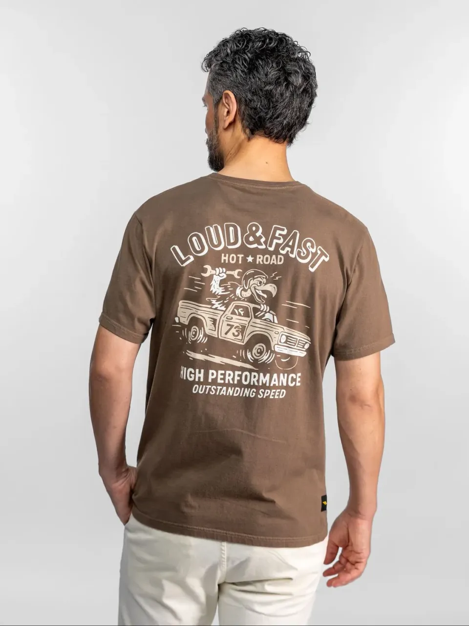 Daytona Preston t-shirt vintage Black coton 180g