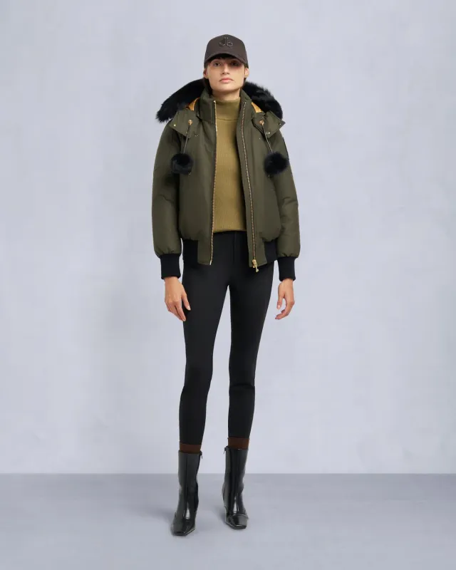 Moose Knuckles Debbie Down Bomber bomber Black-Black court