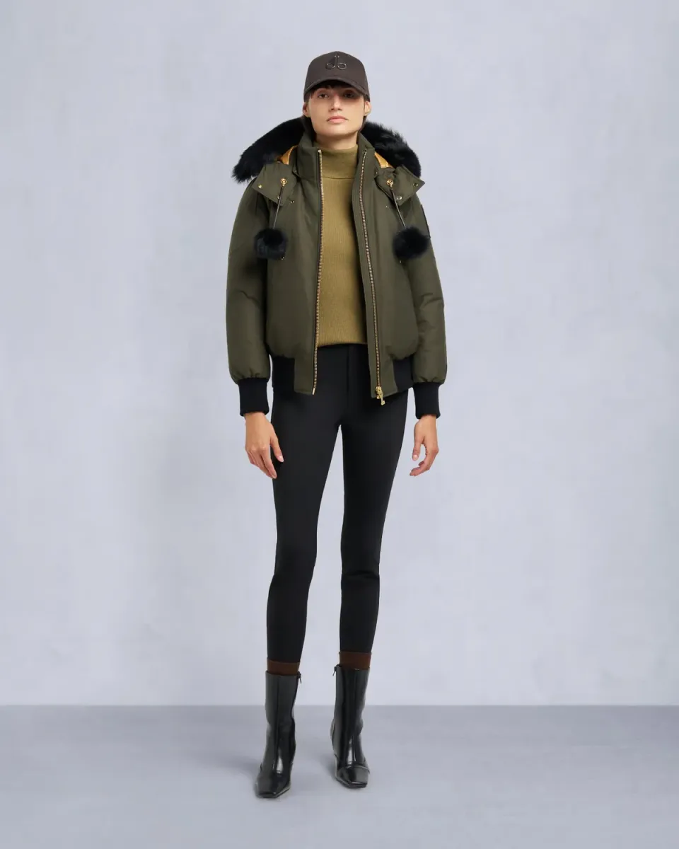 Moose Knuckles Debbie Down Bomber bomber Black-Black court