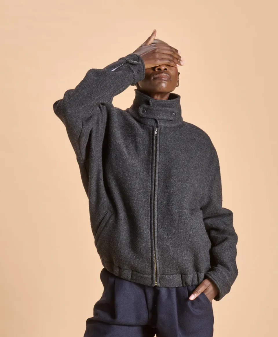 Soubacq Lenno blouson pied-de-poule chaud