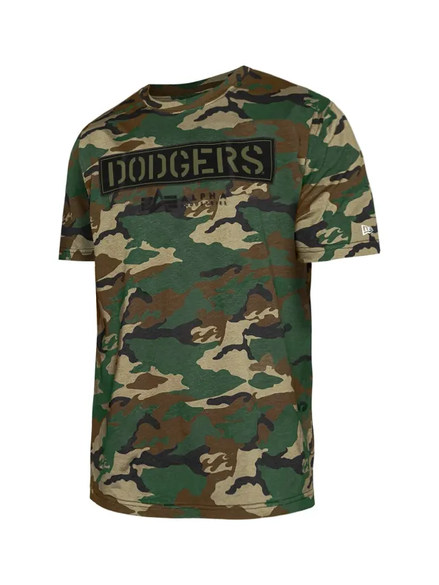 Alpha Industries Dodgers x New Era t-shirt Camo coton