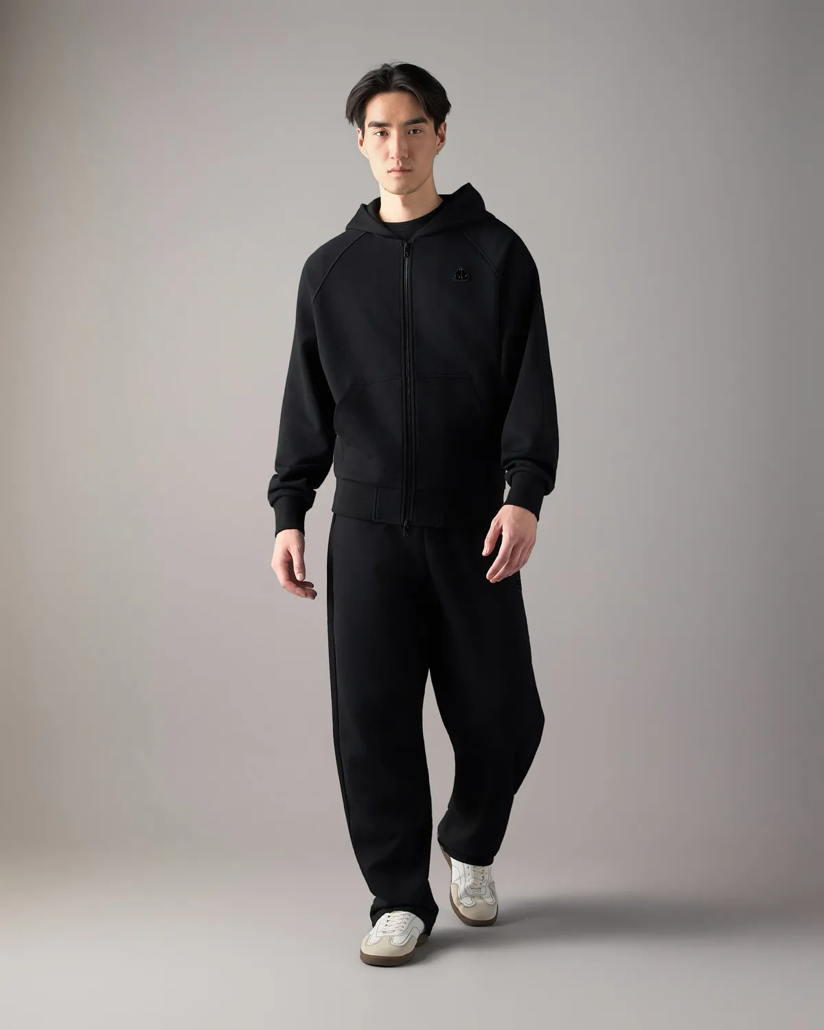 Moose Knuckles Yul Zip-Up hoodie noir coton