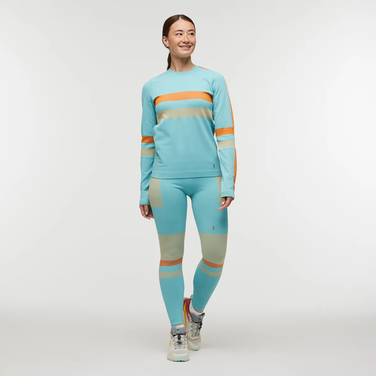 Cotopaxi Debajo sous-pull femme Ink Stripes sans coutures