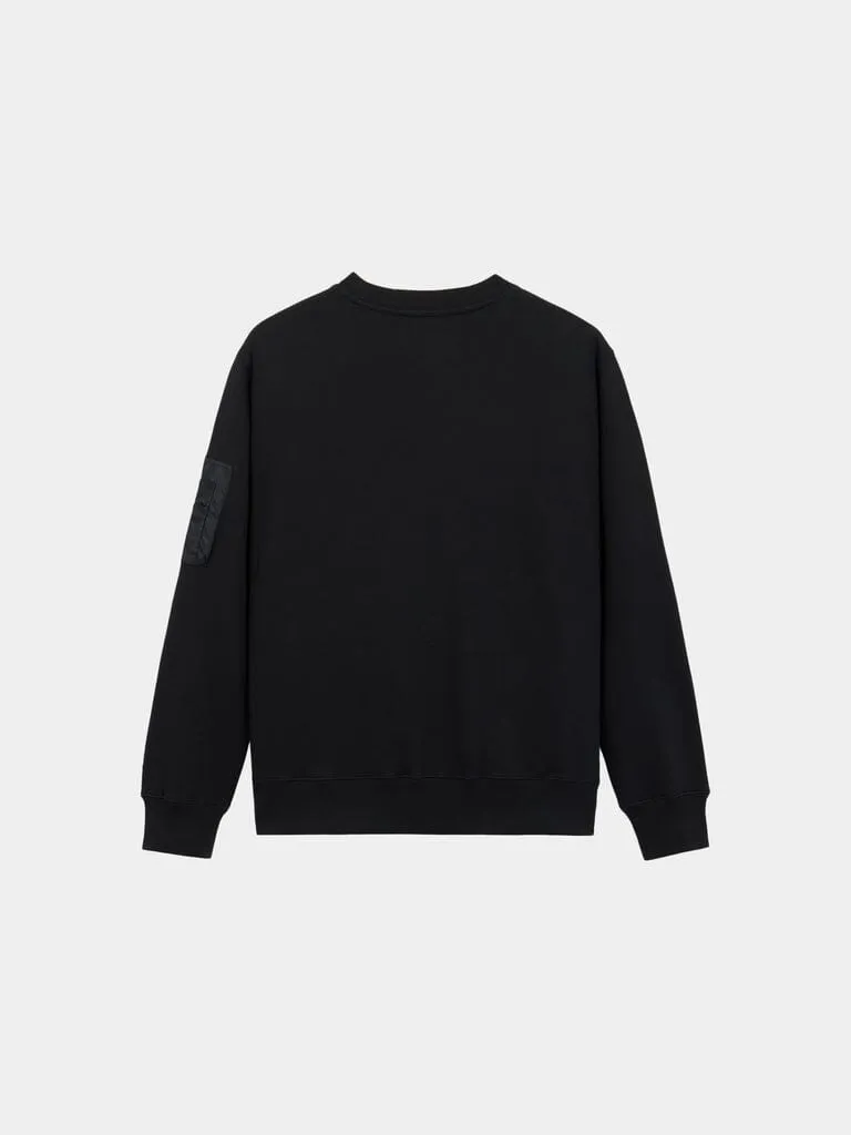 Alpha Industries Utility Pocket Crew Sweatshirt sweat noir