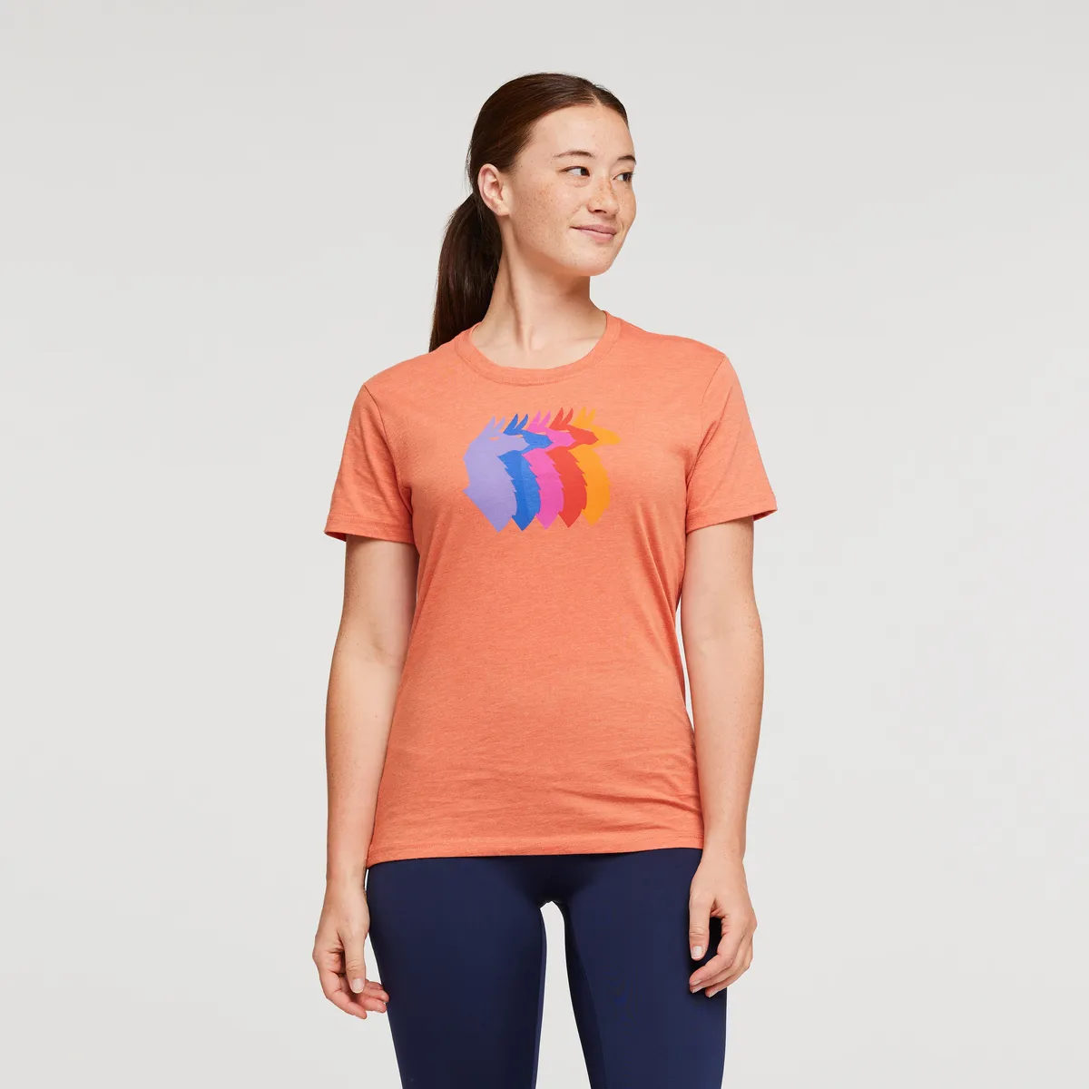 Cotopaxi Llama Sequence T-shirt femme Bone motif lamas