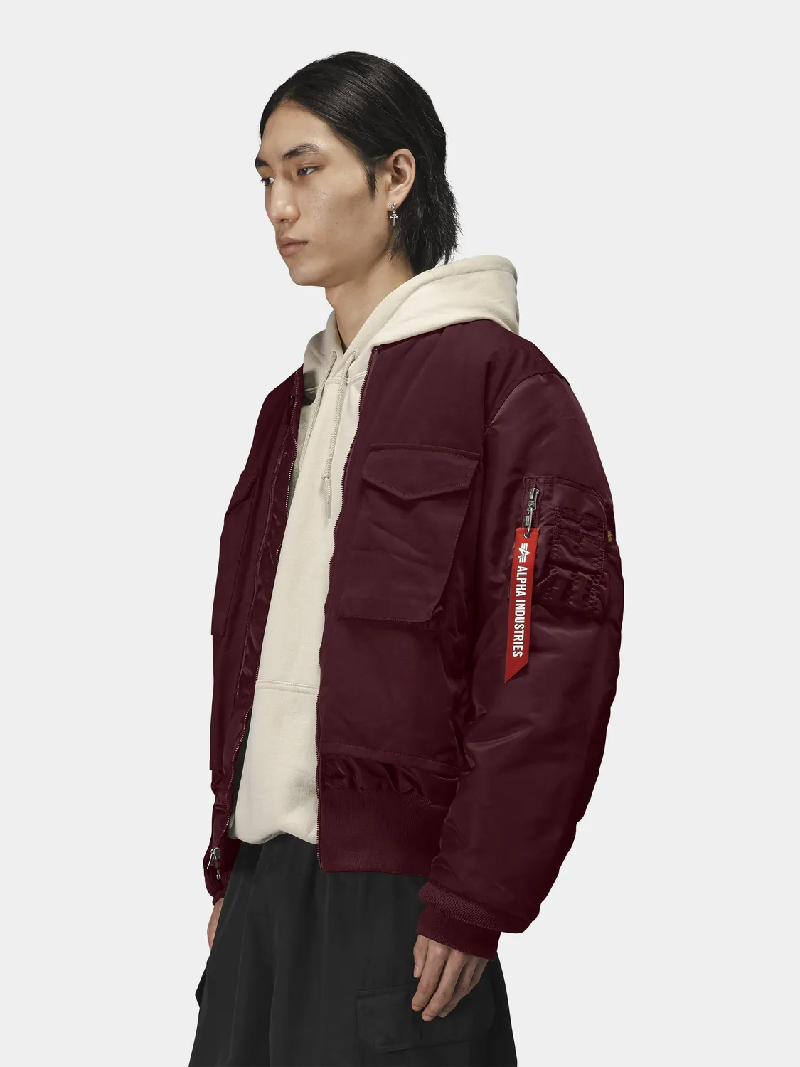 Alpha Industries MA-1 Mixed Cotton blouson coton noir