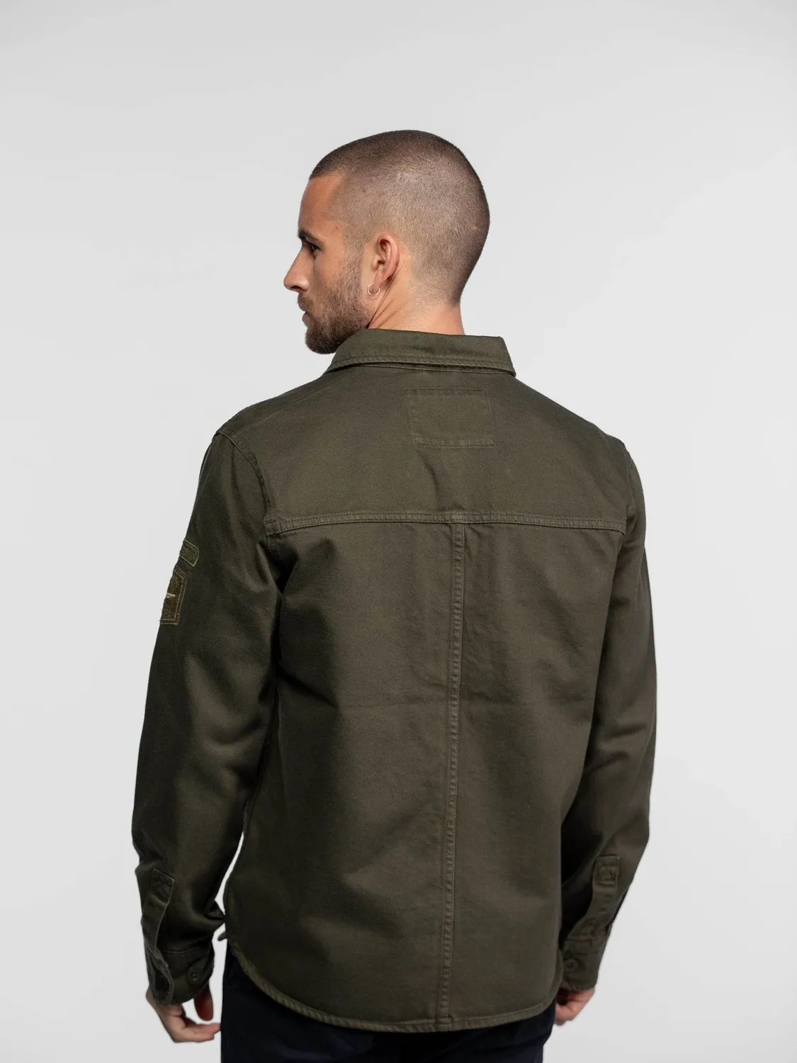 Daytona Jeffbull Surchemise militaire coton beige épais