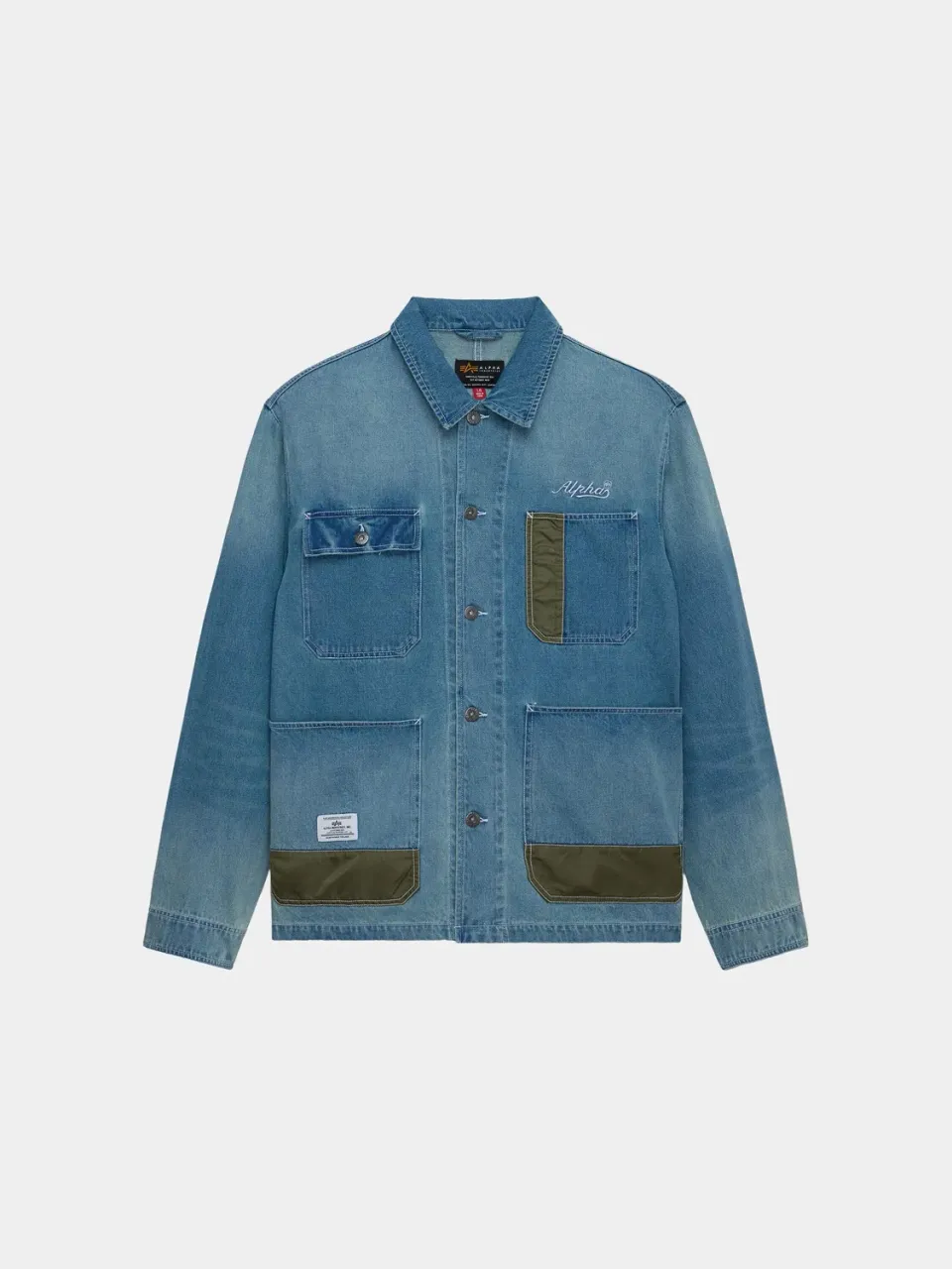Alpha Industries Chore veste denim relaxed bleu coton