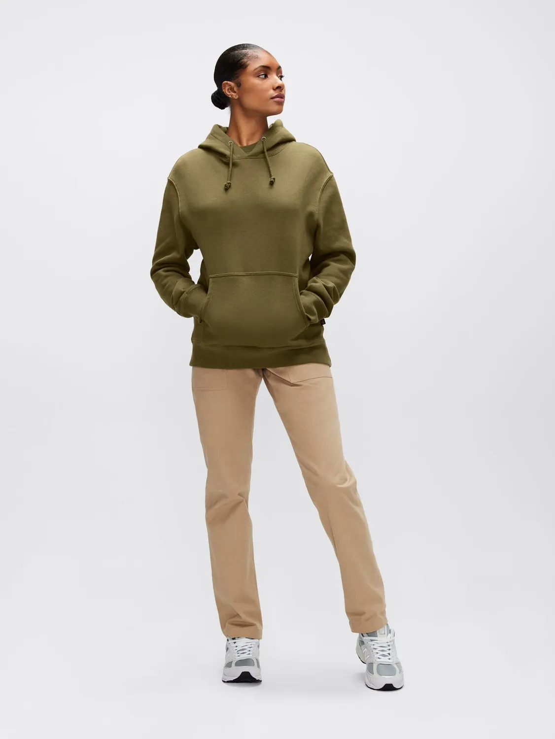 Alpha Industries hoodie sweat olive capuche coton