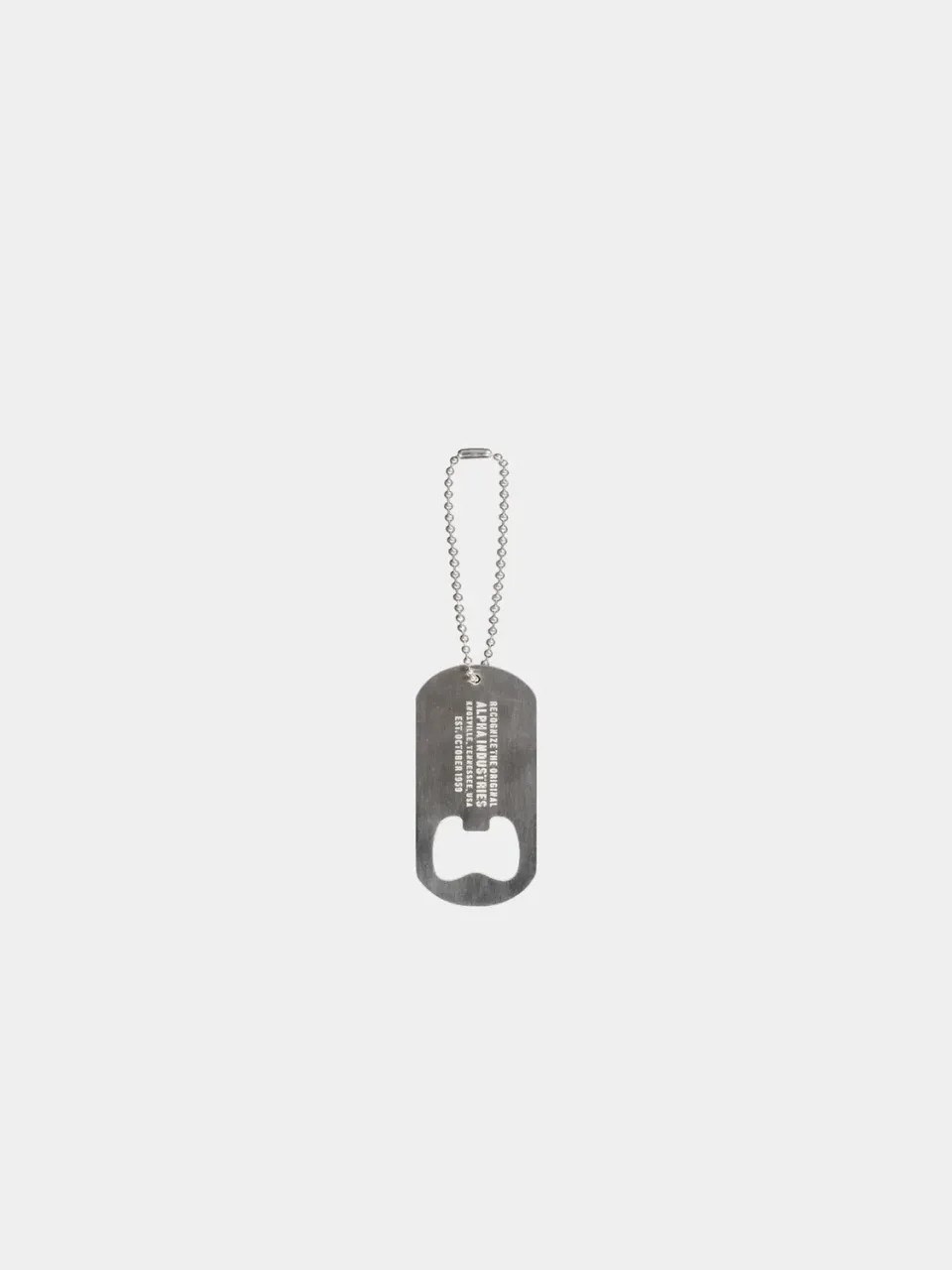 Alpha Industries Porte-clés Décapsuleur argent acier