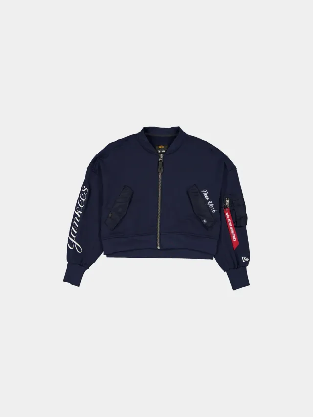 Alpha Industries L-2B Yankees veste molleton femme marine cropped