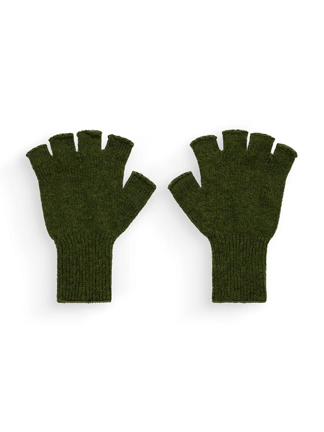 Anonymous Ism x Alpha gants sans doigts laine noir
