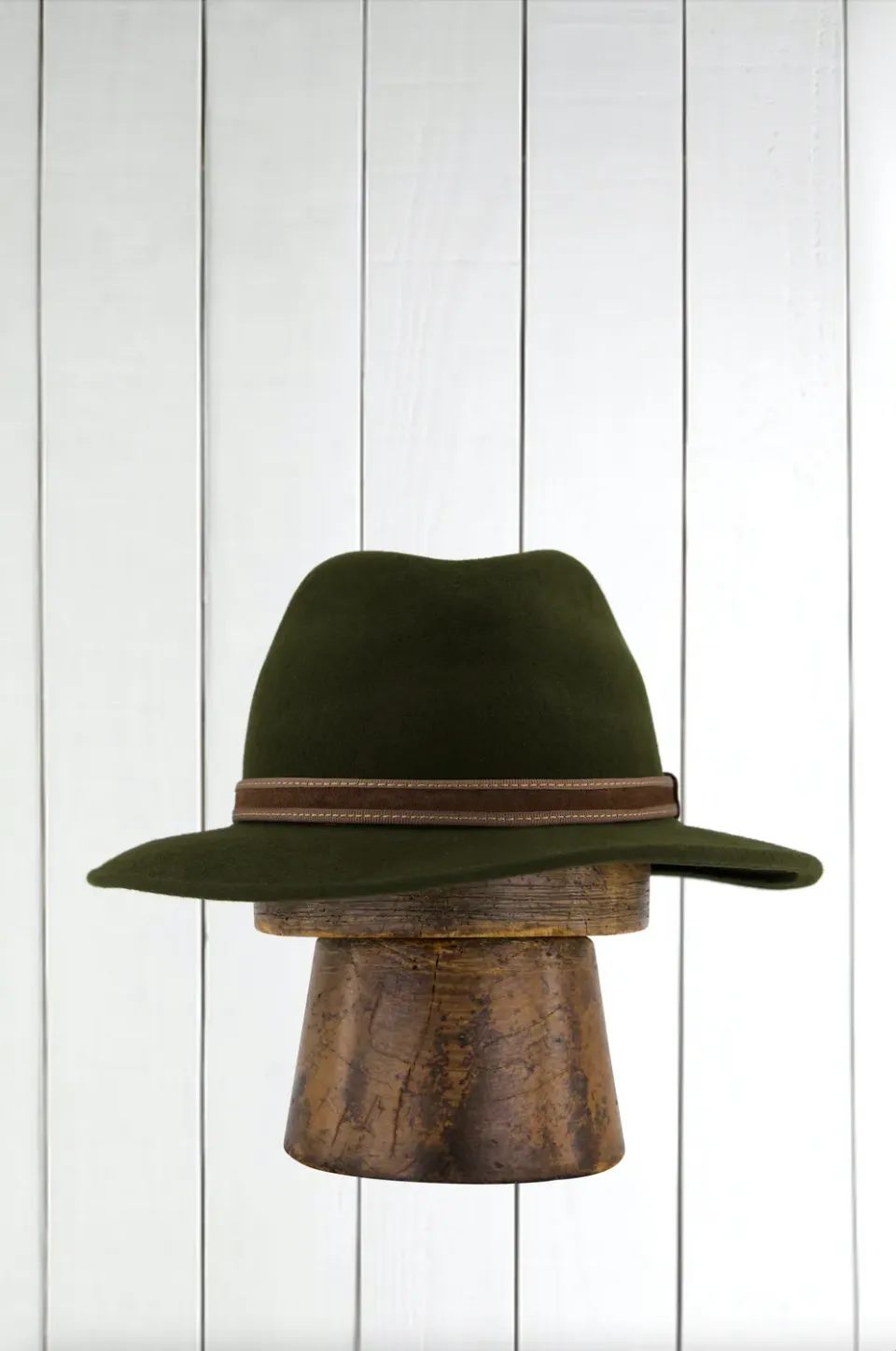 Hollington loden chapeau feutre taille 59 vert mérinos
