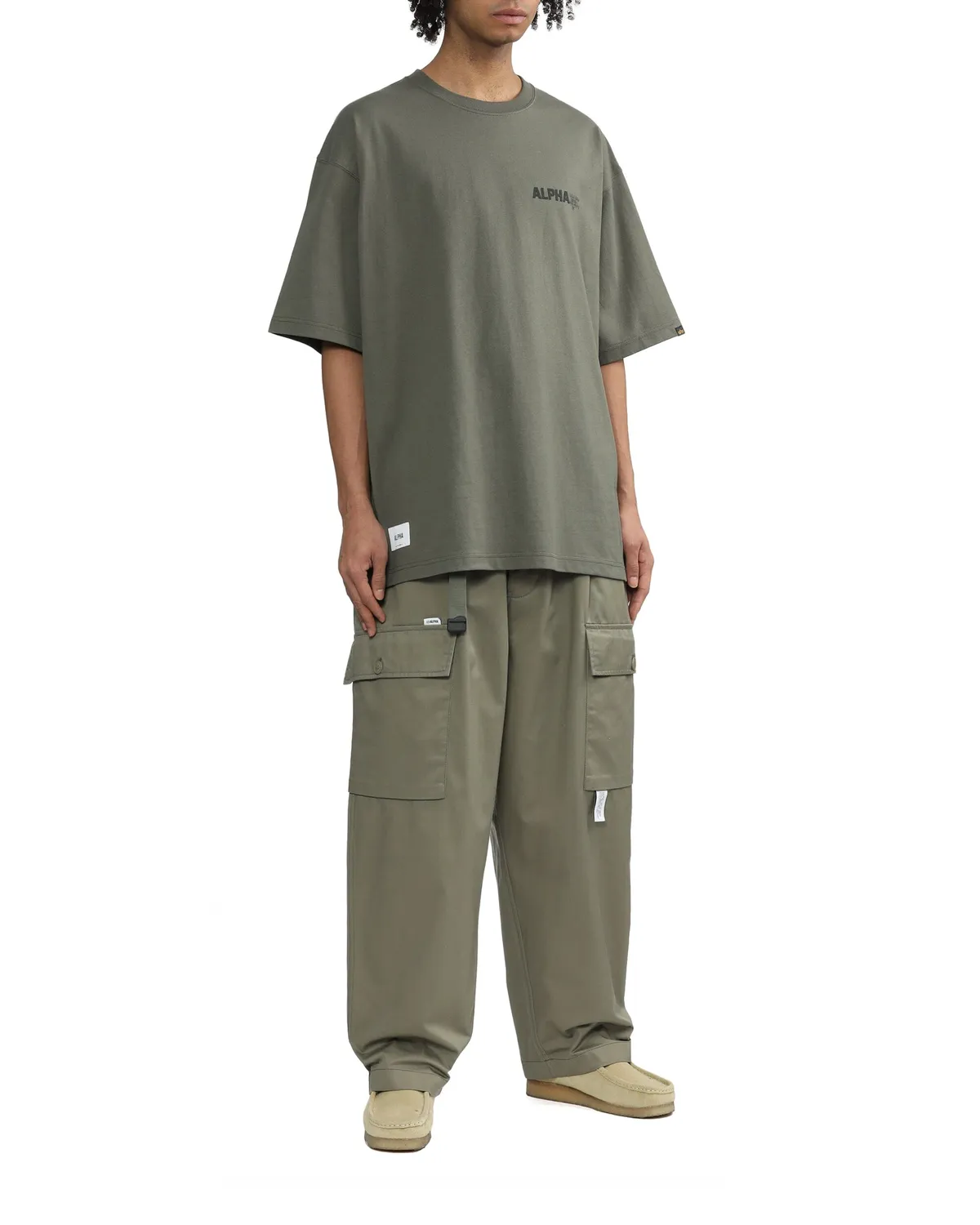 Alpha Industries UNFRM t-shirt olive coton