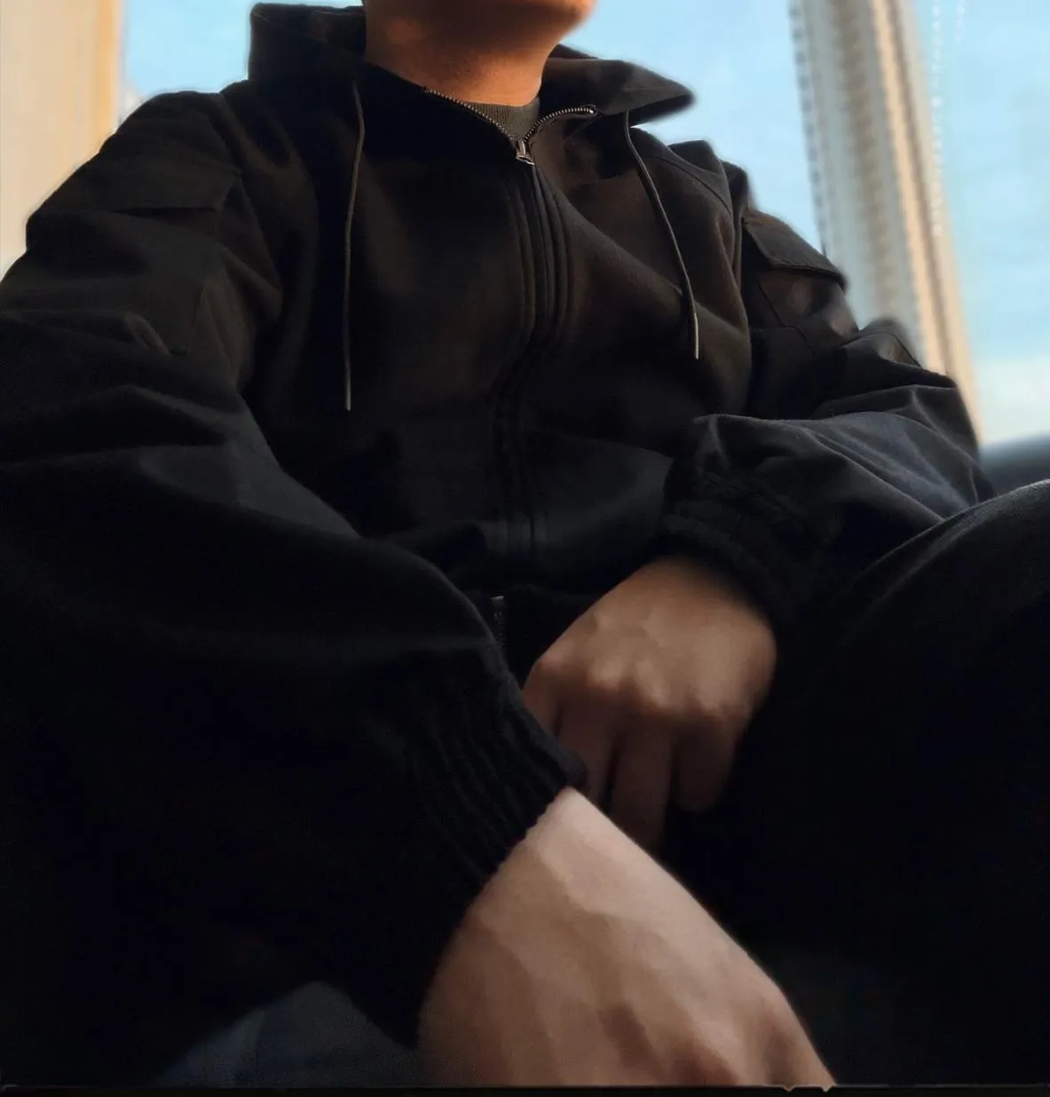 Alpha Industries M-65 Zip Up Hoodie sweat noir zippé