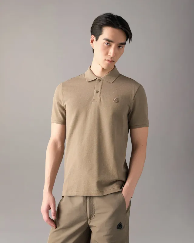 Moose Knuckles Yul polo coton stretch Ashen